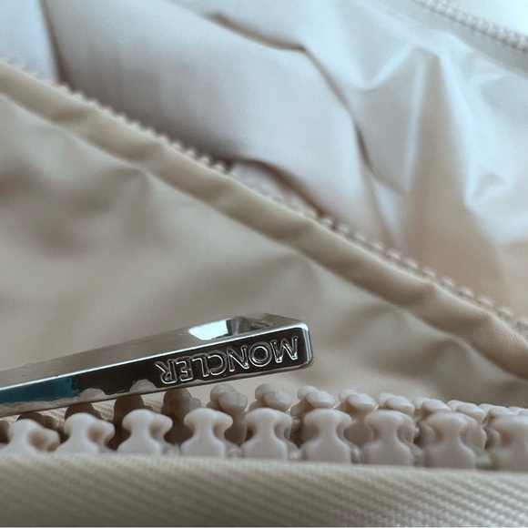 Moncler Peplum Baldah Bomber Jacket Size 5= XXL Lightweight Basic Minimalist - Picture 11 of 16